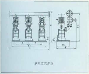 多級(jí)立式泵組圖