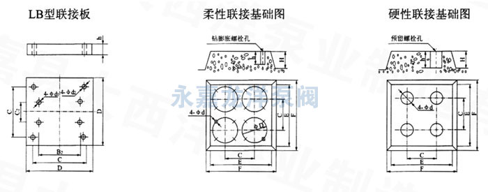 XBD-ISW臥式消防泵安裝尺寸圖